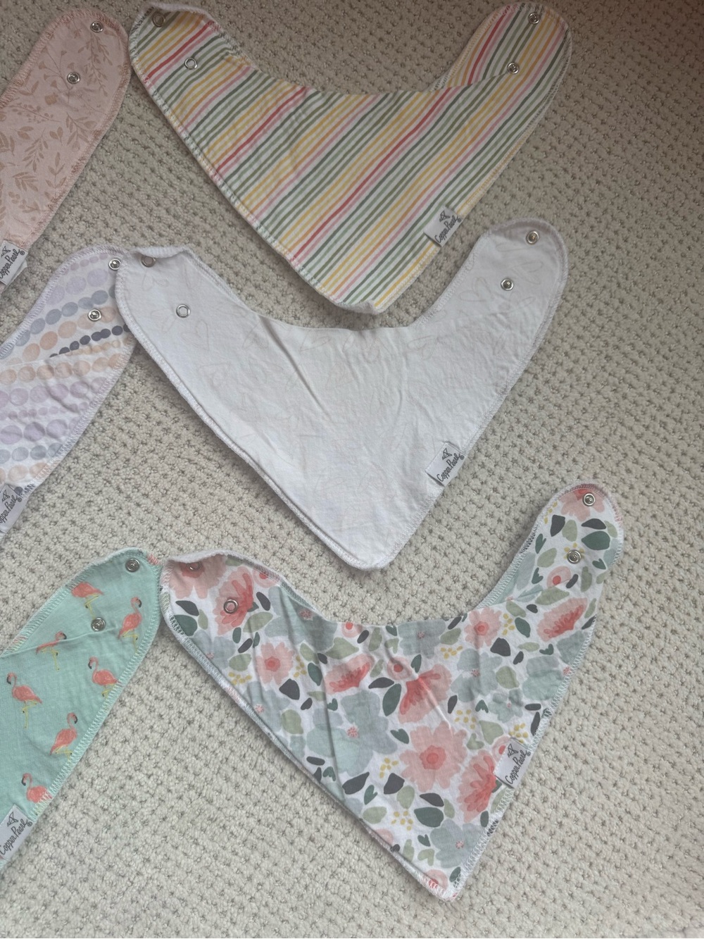 COPPER PEARL Baby Bandana Bib Bundle (Set of 9) - Picture 4 of 4